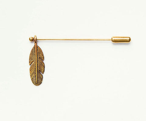 Feather brooch